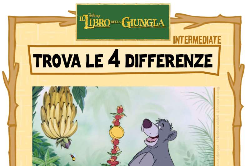 Il Libro della Giungla – Trova le differenze