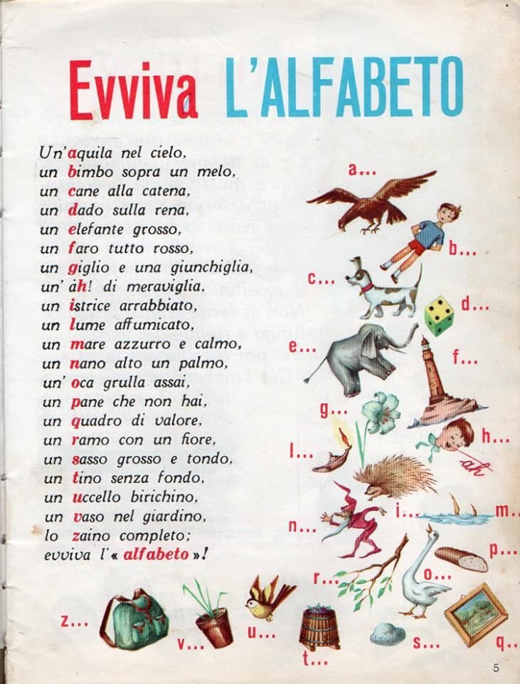 Evviva l'alfabeto