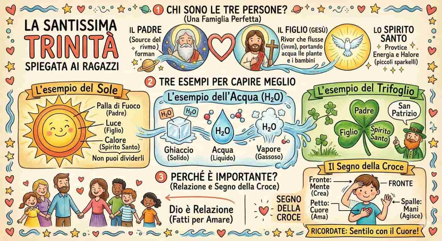 La Santissima Trinità in parole semplici: tre Persone, un solo Dio